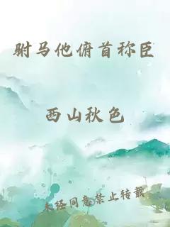 駙馬他俯首稱(chēng)臣