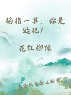 掐指一算，你是逃犯！